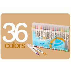 36色兒童壓克力顏料筆套裝 安全無毒 色彩鮮豔 持久不褪色 激發孩子們的創造力, 36色, 1個