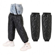 패딩 방풍 레그워머 지퍼형 다리보호대 무릎워머 다리토시 방한 보호대 다리 바람막이 작업, 올네이션 HS패딩방한레그워머(2P)