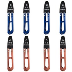 오성쪽가위 특제품 큰쪽가위 칼라쪽가위 125mm, 8개, 블루/핑크