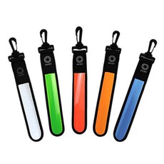 LED 反光警示帶 夾式設計, 黃色, 1個