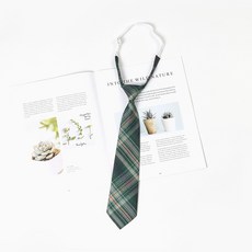 綠色免打領帶 條紋襯衫配飾 學生制服配飾懶人領結 學士服穿搭 日系手打領帶女 #森林信懶人款32cm #默認尺寸