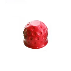 견인바 커버 50mm 고무 트레일러 보호 블랙 히치, 빨강, 1개