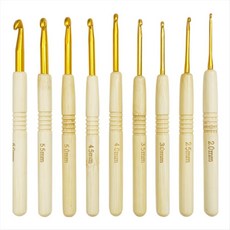 9pcs 135mm 대나무 크로 셰 뜨개질 고리 나무 손잡이 크로 셰 뜨개질 고리 니트 바늘 바늘을 바느질 담요 제작 원사 공예품 세트
