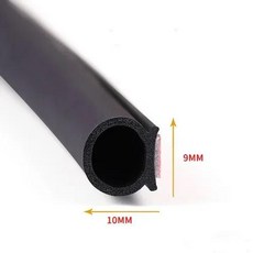2미터 D B P Z 자동차 도어 고무 씰 트렁크 후드 스트립 EPDM 소음 방지, [01] Small D, 1개