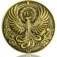메멘토 모리 챌린지 코인 - 카르페 디엠 비문이 새겨진 저승사자와 모래시계 단일, Single Coin