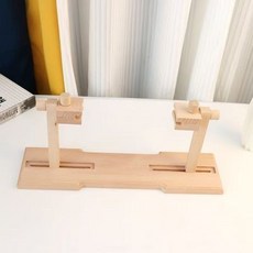巨匠工廠 實木櫸木旋轉刺繡架：櫸木材質、360度旋轉、桌面式設計、十字繡/法式刺繡適用, 1個, 節旋轉架子臺式法式桌面刺繡手工固定架工具