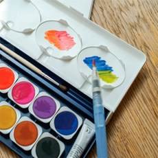 끄니스토어 워터브러쉬 평붓 일러스트펜 물붓펜