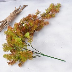 仿真鳥窩草壁掛 綠色植物壁飾 苔蘚藤條藤蔓葉子 香草壁掛 仿真綠植裝飾 園藝裝飾, 紅色, 1個