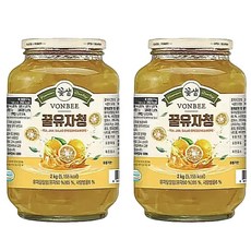 본비 꿀유자청 레몬청 생강청 2kg x1병 겨울 목 기침감기, 1개
