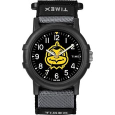 Timex Unisex Collegiate Recruit 38mm Watch - Iowa Hawkeyes Black Fabric Strap