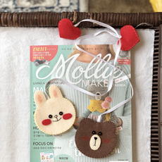 곰과토끼 책갈피 세트 펠트 diy 학교수업 핸드메이드, 1개