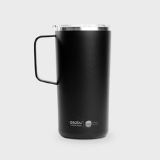 캐나다 아소부 세라믹 스텐 진공 보온보냉 타워머그 600ML 블랙 195297, 캐나다 아소부 세라믹 스텐 진공 보온보냉 타워머그 60