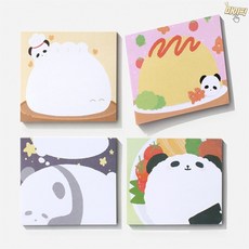온빛마켓 야미 팬더 점착메모지 메모패드, 달콤한 꿈나라