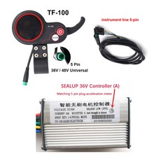 48V 브러시리스 수정을위한 모터 미터 36V 100 컨트롤러 전기 디스플레이 20A 자전거 M4 LCD TF 16A KUGOO 스쿠터, TF 100 36V 16A A set
