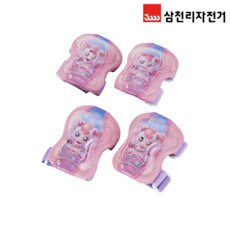 티니핑 아동 보호대 세트 무릎 팔꿈치 손목 자전거 보호장비, 1개, 라이트핑크