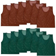 Geyoga 12피스 축구 피니 청소년 스크리미지 저지 조끼 농구 연습 축구 훈련 장비 스포츠용