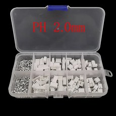 JST PH 2 0 커넥터 2 0mm 피치 2/3/4/5핀 남성 여성 플러그 하우징 압착 케이블, 1개