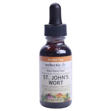eclectic INSTITUTE 聖約翰草萃取液 黑櫻桃口味 1000mg, 1個, 30毫升