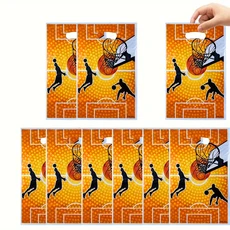 20PCS 선물 가방 축구 공 테마 파티 사탕 휴일, 01 20pcs, 01 17x25cm, 01 basketball
