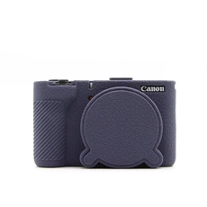 캐논 파워샷 V1 보호 케이스 소프트 실리콘 귀여운 커버 카메라 가방용 스크래치 방지 렌즈 캡 포함), 01 Blue