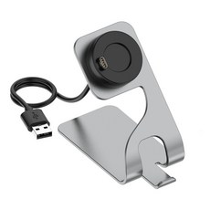 佳明 Garmin 智能手錶支架 鋁合金桌上支架 Venu 2 Forerunner 965 Fenix 7 充電底座, 【二代】灰色, 1個