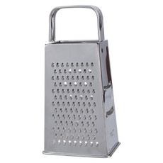 쉽게 청소할 수 있는 분리 가능한 커터가 있는 4면 비녹슨 스틸 야채 강판 평평한 손잡이 주방 도구, 7 inch steel flat ha