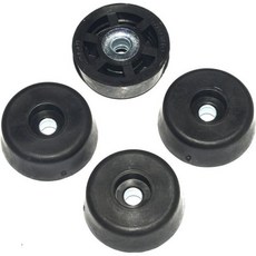 4개 추가 대형 원형 고무 받침 높이 0562인치 깊이 1625인치 미국산