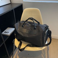 旅行包女大容量健身包男乾溼分離運動包輕便手提行李包短途旅遊包, 黑色【不可套拉桿】, 1個