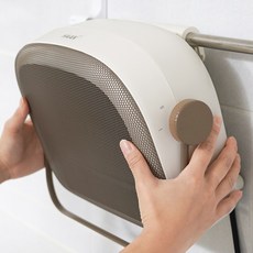 한경희 저소음 욕실온풍기 벽걸이 전기히터, 3초발열 온풍히터