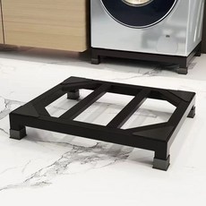 드럼세탁기받침대 건조기 프레임 길이60 지지대 높이15cm 철제 너비50 검정색 하부선반, C. 서리로 장식 된 검은 색 두꺼운 재료 40x40x, A. 1 층