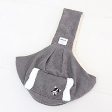 강아지 워머 슬링백 다크그레이 대형 1P 겨울 주머니 hes+59666jf