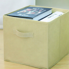 휘잇 1+1 북유럽 감성 큐브 수납박스 서랍장 장난감 바구니, 베이지