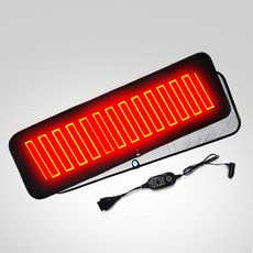 [국산] 블랙메쉬 화물차 온열매트 24V 강약 온도조절 차량용 전기매트, 1개