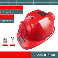 자이클랩 안전모선풍기 여름 작업모 공사장 경량 현장, 1개, 레드 듀얼 방수 15000 듀얼 에어컨 +