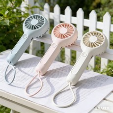 3단 속도 조절 휴대용 미니 마우스 귀 모양 팬 USB 충전식 핸디형 귀여운 여름 야외 여행 캠핑 가정용 핸드, 02 핑크