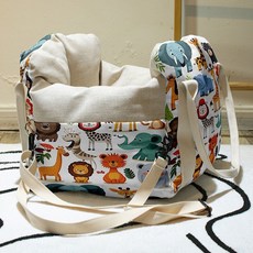 車載寵物安全座椅 汽車內寵物窩 貓咪墊, 藍色大象,M 36X36X32CM5.0公斤內, 1個
