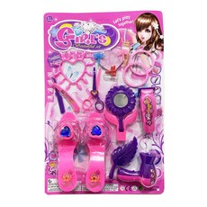 高跟鞋女孩美髮造型飾品組 兒童玩具【小胡玩具(電子發票)】, 1個