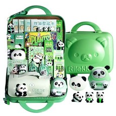 熊貓文具套裝禮盒：兒童文具大套裝，一年級開學禮物學習用品高顏值, 【通用型】暢銷款+熊貓禮盒/熊貓筆袋,無規格, 1個