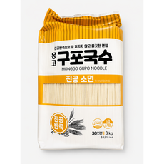 몽고식품 구포국수 진공소면, 3kg, 1개