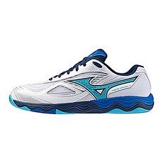 미즈노 탁구화 웨이브 메달7 (화이트스카이블루)