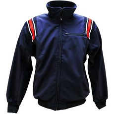 3N2 남성용 Umpire Coldstrike 풀 지퍼 추운 날씨용 재킷, 네이비/레드