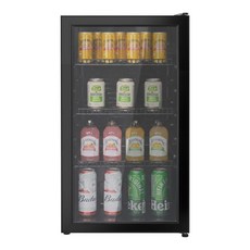 쿠잉전자 다용도 쇼케이스 미니 냉장고 90L 방문설치, RS S90BK(미니냉장고/쇼케이스)