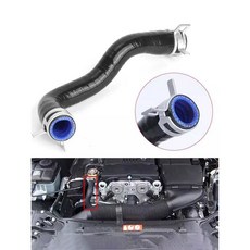 터보 흡기 수리 호스 파이프 키트 고무 메르세데스 벤츠 M271 W204 W207 W212 CGI C250 C200 E200 E250 SLK250 2711801819, Black, 1개