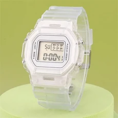 남녀공호환 LED 디지털 시계 스포츠 실리콘 전자 Hodinky Reloj Hombre