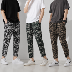 플랜비컴퍼니 3벌몽땅 밀리터리 몸빼바지 밴딩 작업복 9부