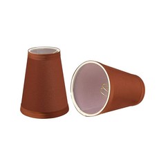 Aspen Creative 32659-9 작은 하드백 엠파이어 모양 샹들리에 세트 (9팩) 램프갓에 레드 우드 클립의 과도기적 디자인 195846, 레드우드