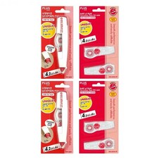 플러스 수정테이프 리필 세트, 4.2mm 레드 2개+리필 2개입 2개