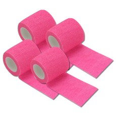 하루연구소 볼링 엄지 테이프 중약지 테이핑 훅그립 5cm x 4.5M, 핑크-4개