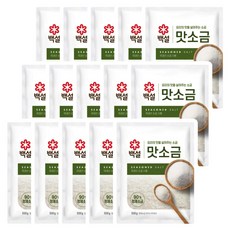 CJ 백설 맛소금, 500g, 15개