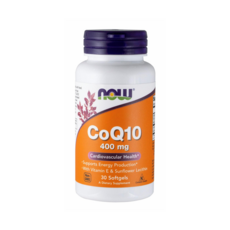 NOW Foods CoQ10 400mg軟膠囊, 30顆, 1罐